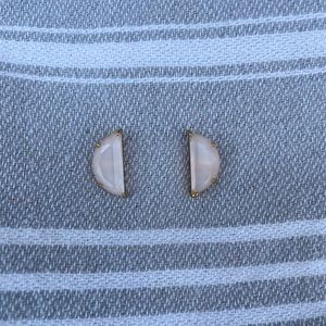 Kate Spade half moon pink stud earrings